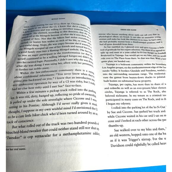 Under and Alone William Queen True Story Undercover Agent Motorcycle Gang Book - Picture 5 of 7